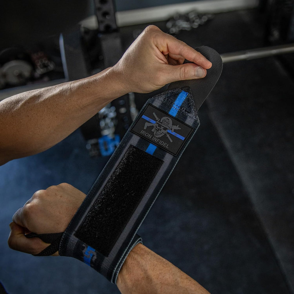 Wrist Wraps for Weightlifting - 18" Heavy Duty Support for Working Out, Gym Accessories for Men - Use for Lifting, Crossfit, Fitness, Exercise, Bench Press, Powerlifting