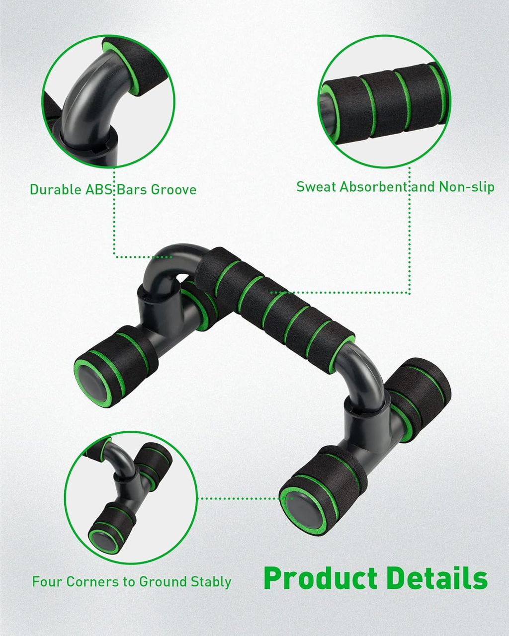 Push up Bar, Structure Portable for Home Fitness Training, Push up Stands Handle