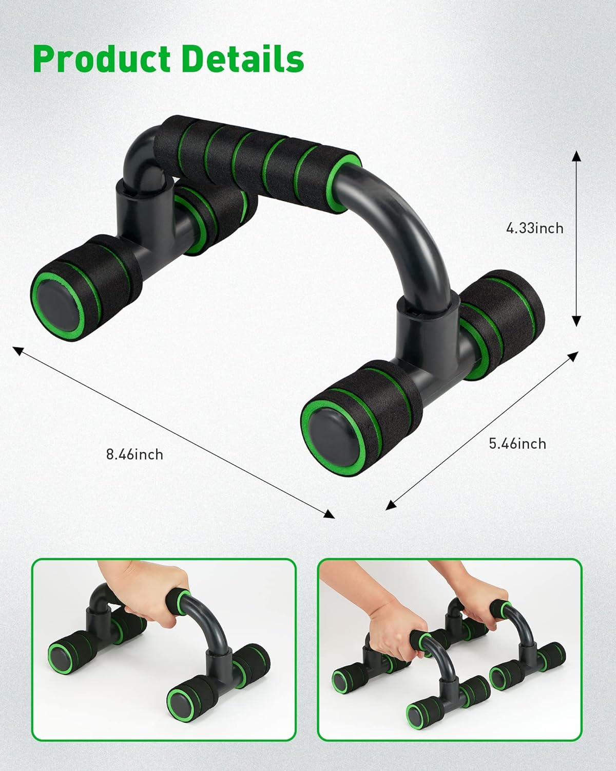Push up Bar, Structure Portable for Home Fitness Training, Push up Stands Handle